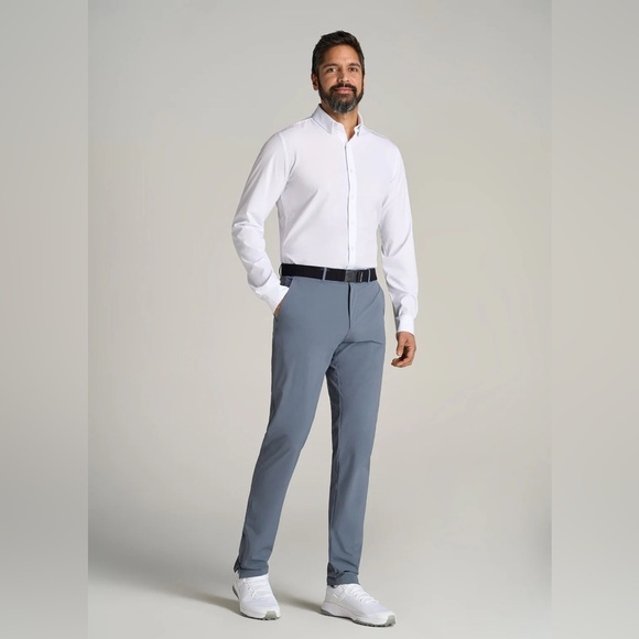 American Tall Other - American Tall Traveler Stretch Dress Shirt White 2XL Semi Tall Career Classic